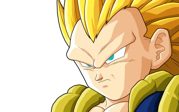 HD wallpaper showcasing Gotenks from Dragon Ball Z, featuring vibrant colors and a dynamic pose that captures the essence of this popular anime character.