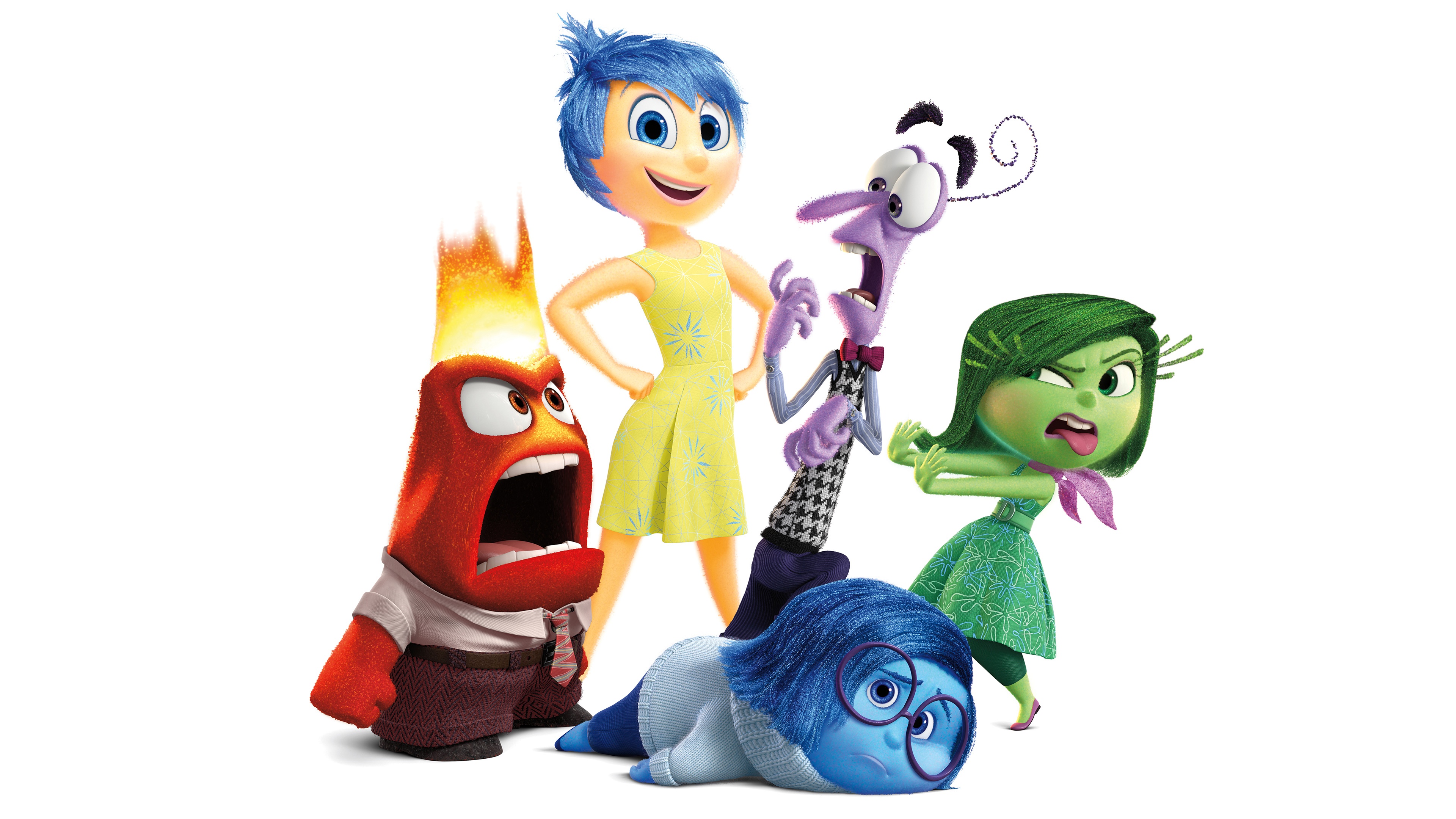 Download Disgust (Inside Out) Fear (Inside Out) Sadness (Inside Out) Joy (Inside  Out) Anger (Inside Out) Movie Inside Out 4k Ultra HD Wallpaper