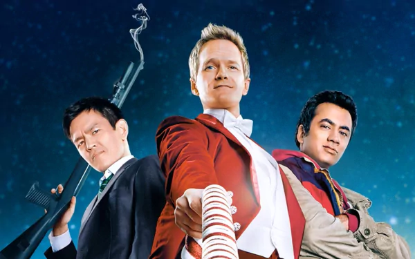 Kal Penn John Cho Neil Patrick Harris movie A Very Harold & Kumar Christmas HD Desktop Wallpaper | Background Image