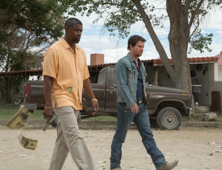 Mark Wahlberg Michael 'Stig' Stigman Denzel Washington Robert 'Bobby' Trench movie 2 Guns HD Desktop Wallpaper | Background Image