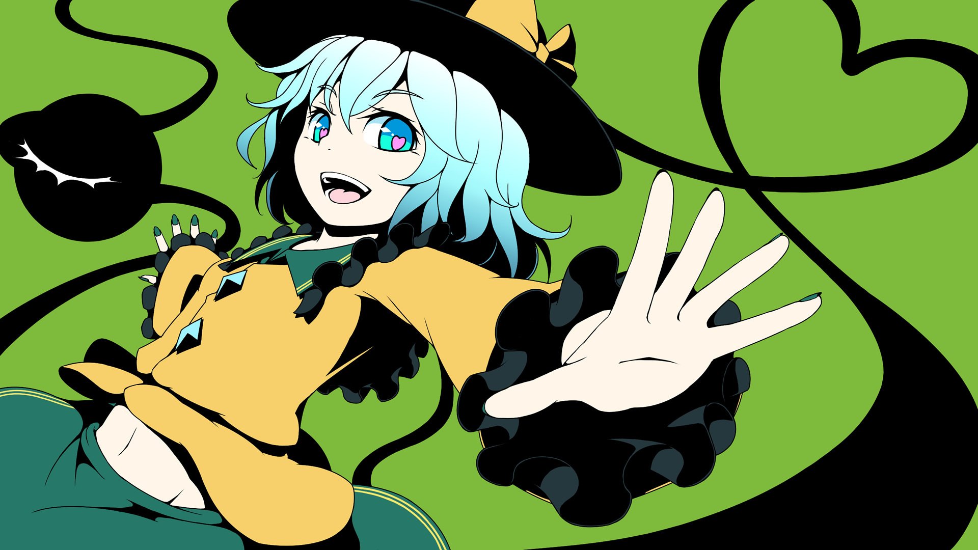 Download Koishi Komeiji Anime Touhou HD Wallpaper by ぢせ