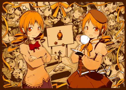 Mami Tomoe Anime Puella Magi Madoka Magica HD Desktop Wallpaper | Background Image