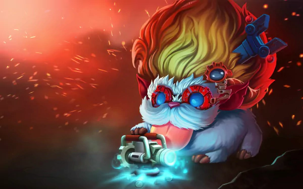 Poro (League Of Legends) Heimerdinger (League Of Legends) video game League Of Legends HD Desktop Wallpaper | Background Image