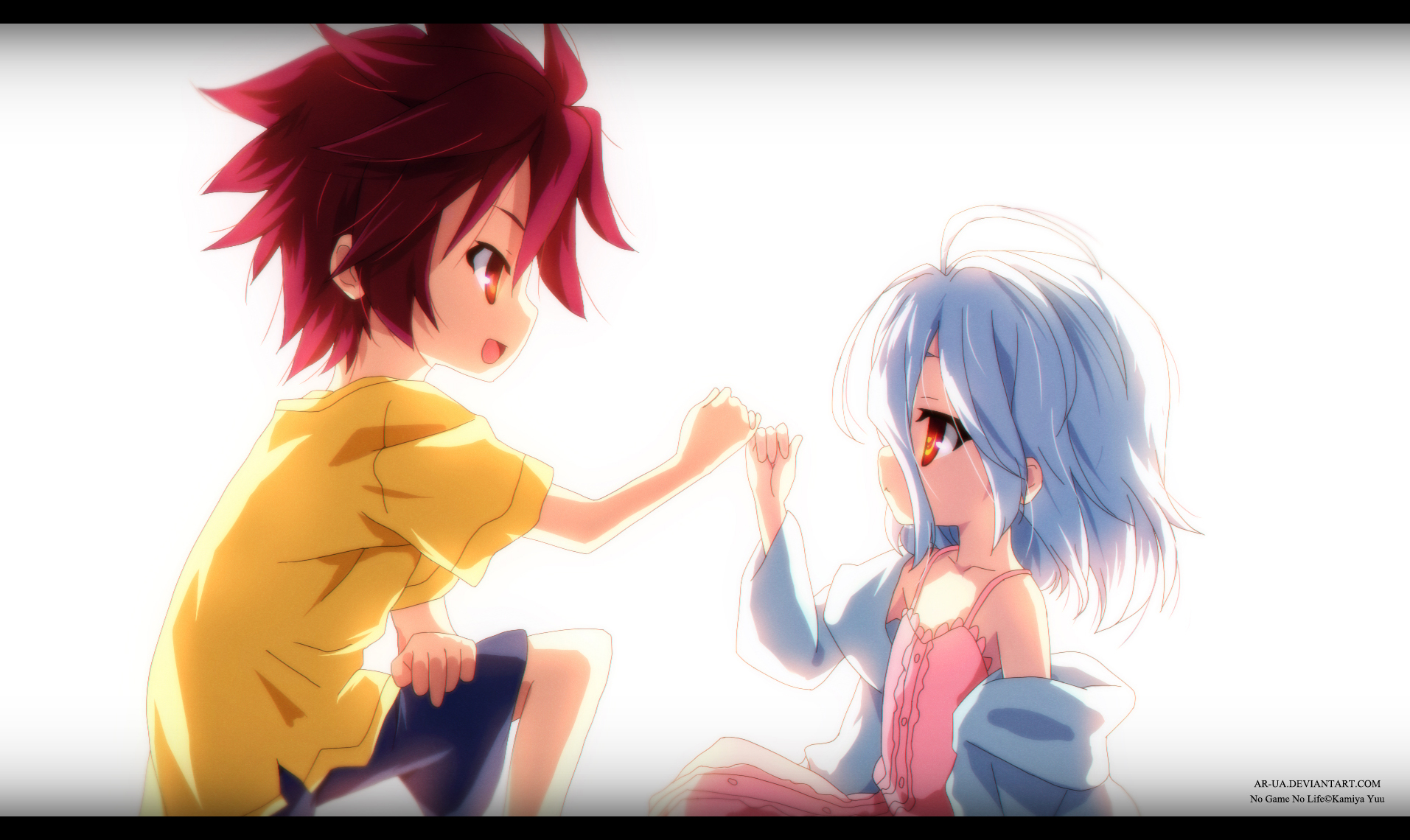 Sora and Shiro by AR-UA