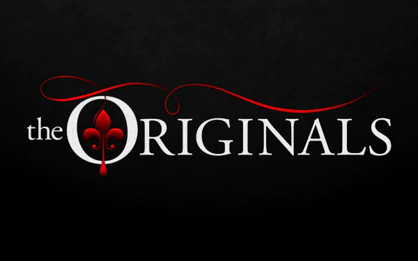 The image showcases the logo of the TV show The Originals against a sleek black background, making it a striking HD wallpaper for fans.