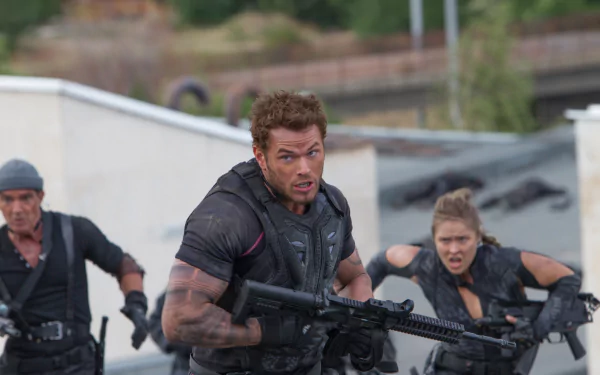 Kellan Lutz John Smilee Luna (The Expendables) Ronda Rousey Antonio Banderas Galgo (The Expendables) movie The Expendables 3 HD Desktop Wallpaper | Background Image