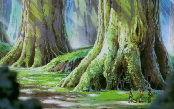 Brock (Pokémon) Misty (Pokémon) Pikachu Ash Ketchum Anime Pokémon: The First Movie HD Desktop Wallpaper | Background Image