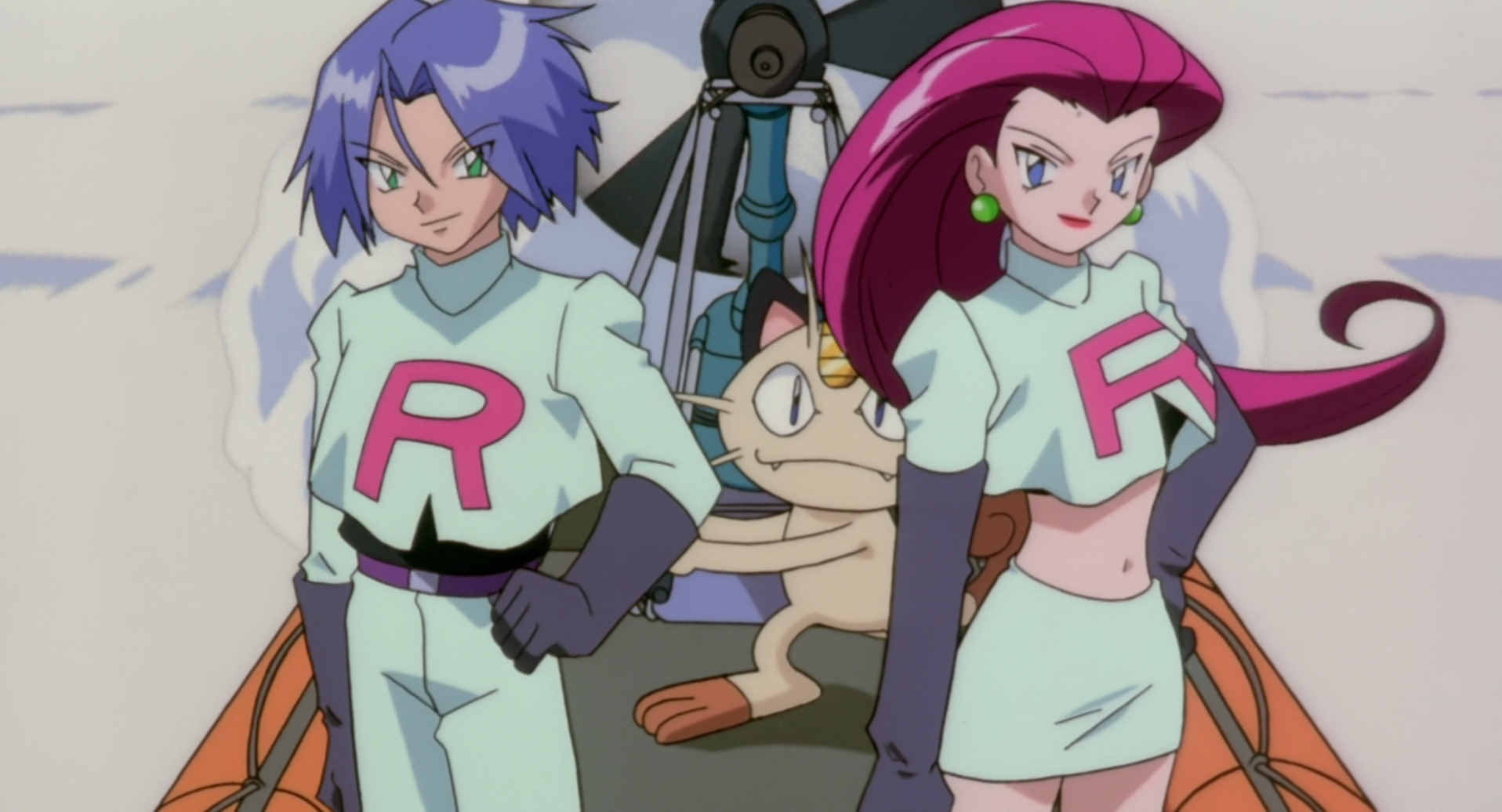 Download Team Rocket Meowth (Pokémon) Jessie (Pokémon) James (Pokémon) Anime  Pokémon: The Movie 2000 Wallpaper