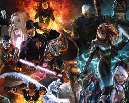 Storm (Marvel Comics) Colossus Rogue (Marvel Comics) Gambit (Marvel Comics) Cyclops (Marvel Comics) Comic X-Men HD Desktop Wallpaper | Background Image