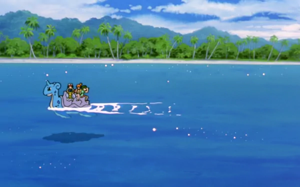 Pikachu Tracey (Pokémon) Misty (Pokémon) Ash Ketchum Lapras (Pokémon) Anime Pokémon: The Movie 2000 HD Desktop Wallpaper | Background Image