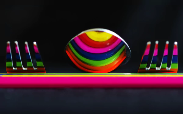 spoon fork colors photography Cutlery HD Desktop Wallpaper | Background Image