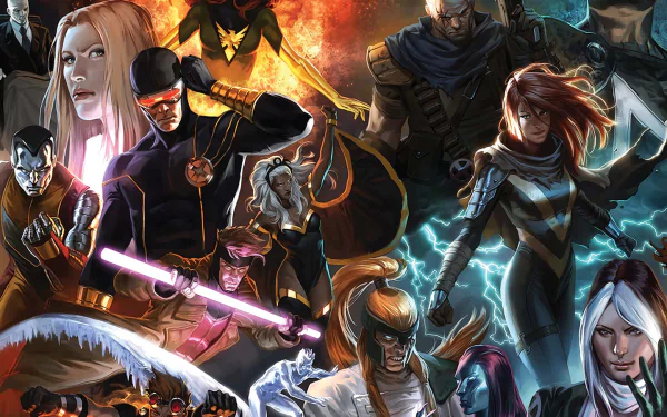 Storm (Marvel Comics) Colossus Rogue (Marvel Comics) Gambit (Marvel Comics) Cyclops (Marvel Comics) Comic X-Men HD Desktop Wallpaper | Background Image