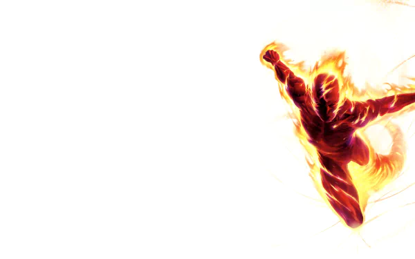 Comic Human Torch (Marvel Comics) HD Desktop Wallpaper | Background Image