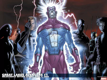 Mr. Immortal Great Lakes Initiative Great Lakes Champions Lightning Rods Comic great lakes avengers HD Desktop Wallpaper | Background Image