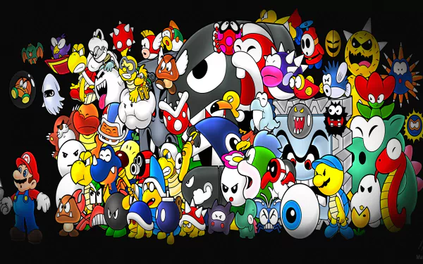 video game Super Mario All-Stars + Super Mario World HD Desktop Wallpaper | Background Image