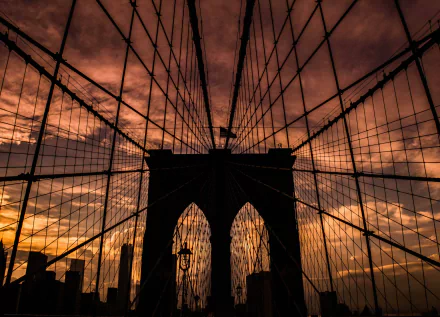 man made Brooklyn Bridge HD Desktop Wallpaper | Background Image
