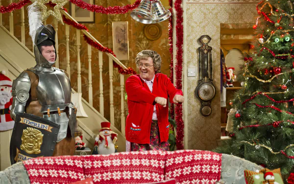 christmas tree Christmas TV Show Mrs Brown's Boys Christmas Special 2014 HD Desktop Wallpaper | Background Image