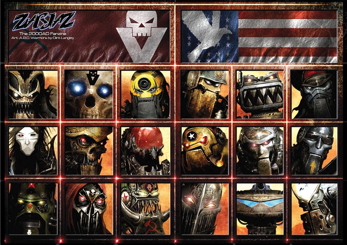 Download Collage Judge Dredd Comic 2000 AD Wallpaper