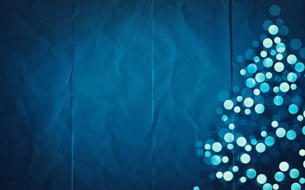 Holiday Christmas Christmas Tree Minimalist Blue HD Wallpaper | Background Image