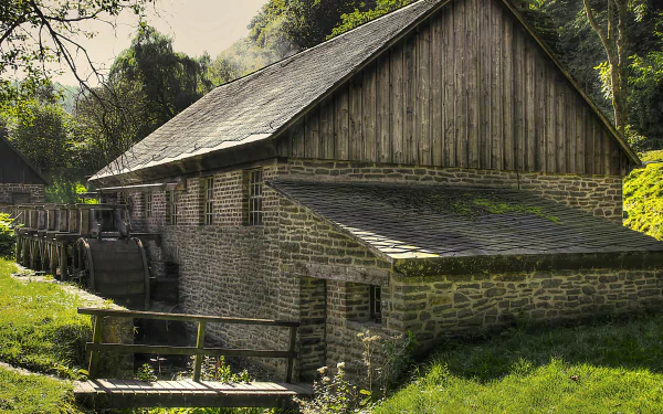 man made watermill HD Desktop Wallpaper | Background Image