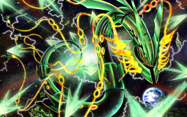 Video Game Pokémon: Omega Ruby and Alpha Sapphire Pokémon Rayquaza Mega Rayquaza Mega Evolution HD Wallpaper | Background Image