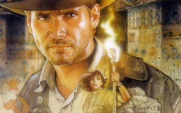 Indiana Jones video game Indiana Jones and the Infernal Machine HD Desktop Wallpaper | Background Image