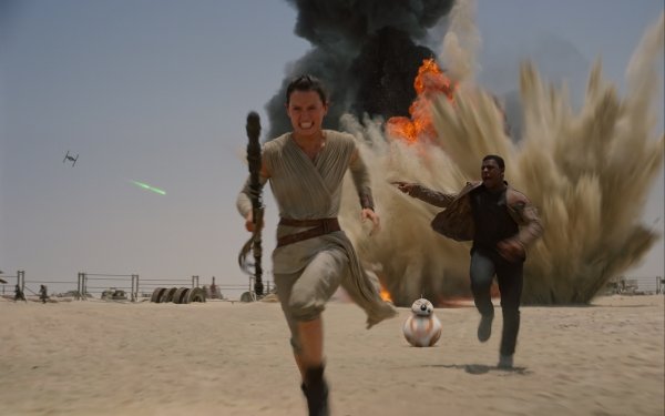 Movie Star Wars Episode VII: The Force Awakens Star Wars John Boyega Finn Rey Daisy Ridley BB-8 HD Wallpaper | Background Image