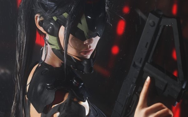 Sci Fi Women Warrior Woman Warrior Gun HD Wallpaper | Background Image