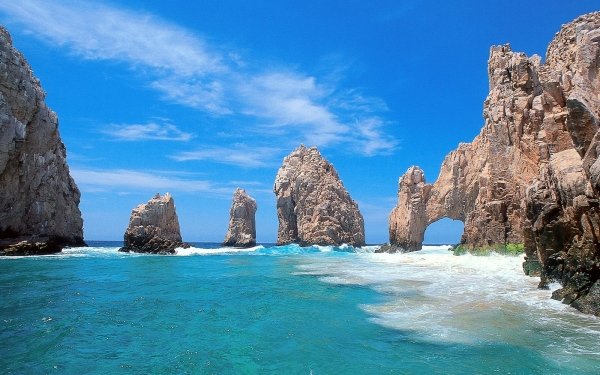 Earth Rock Sea Cabo San Lucas Mexico Water Nature Arch Ocean HD Wallpaper | Background Image