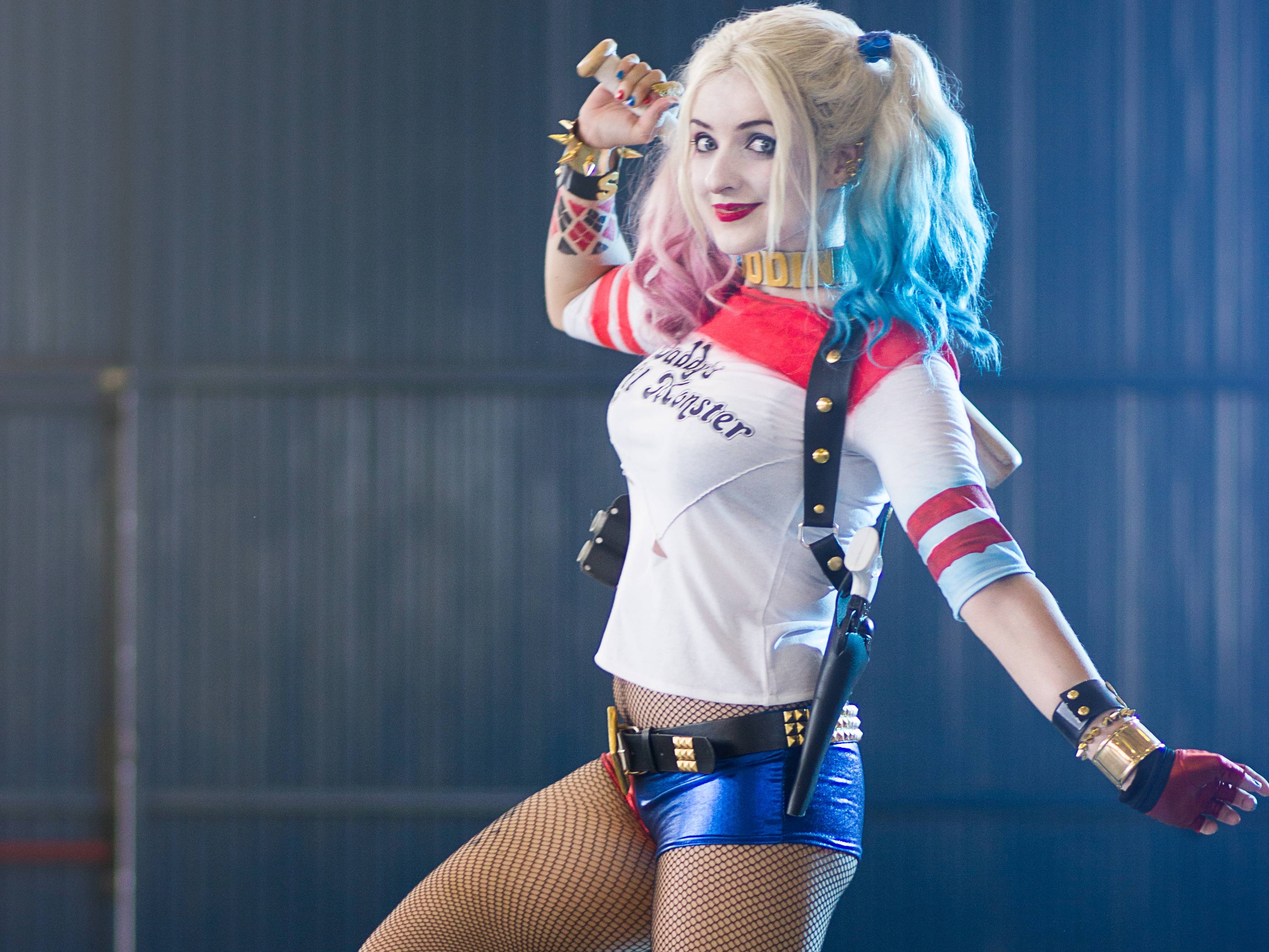 Harley Quinn Hd Wallpaper Background Image 3456x2592