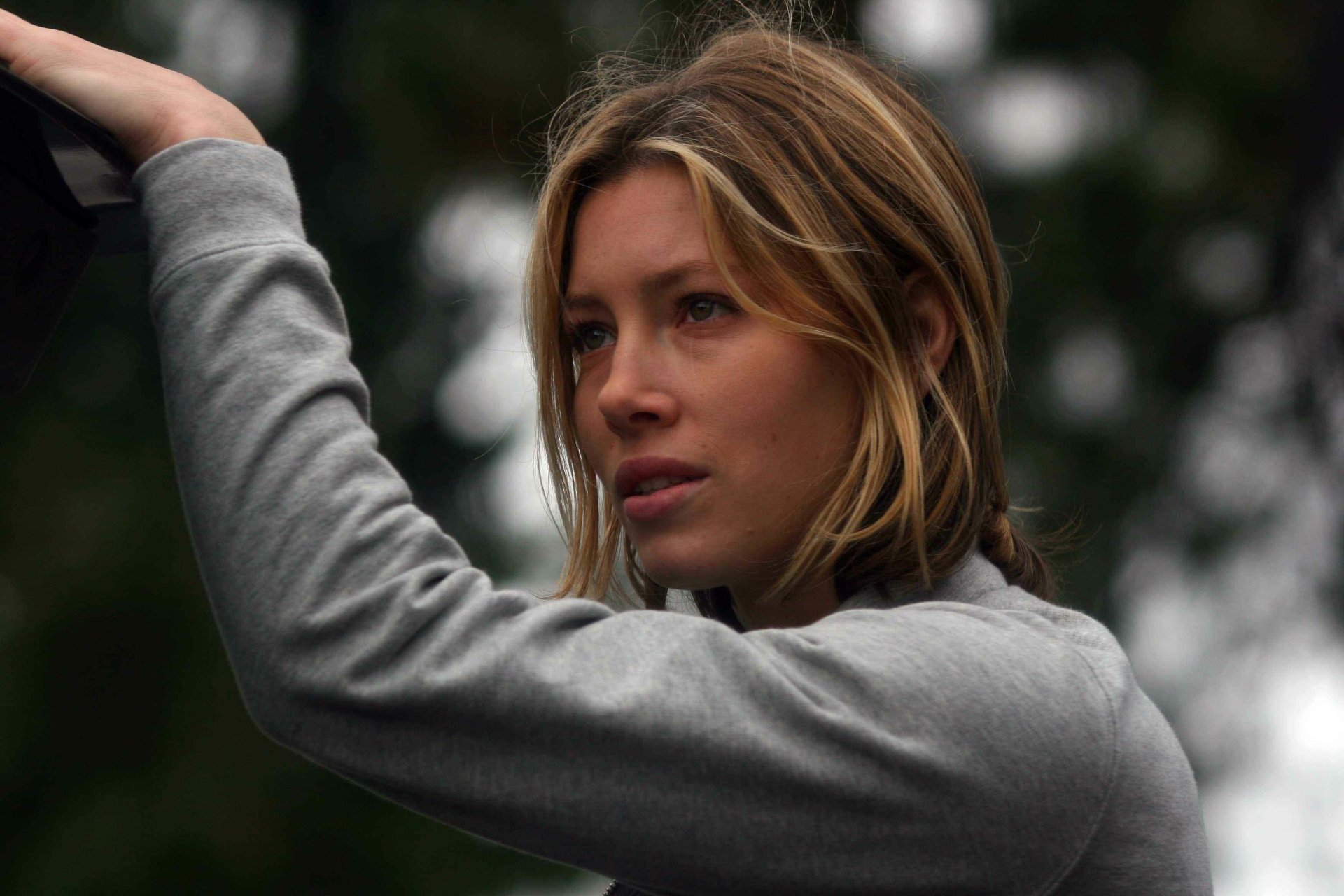 Jessica Biel in a scene from the movie Home of the Brave, featured in an HD PC desktop wallpaper and background.
