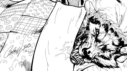 Comic red riding hood HD Desktop Wallpaper | Background Image