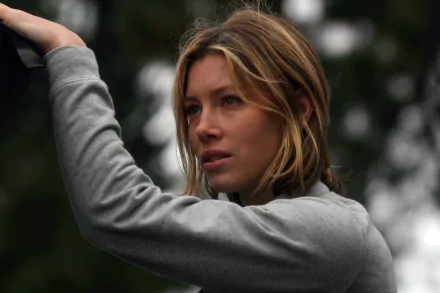 Jessica Biel in a scene from the movie Home of the Brave, featured in an HD PC desktop wallpaper and background.