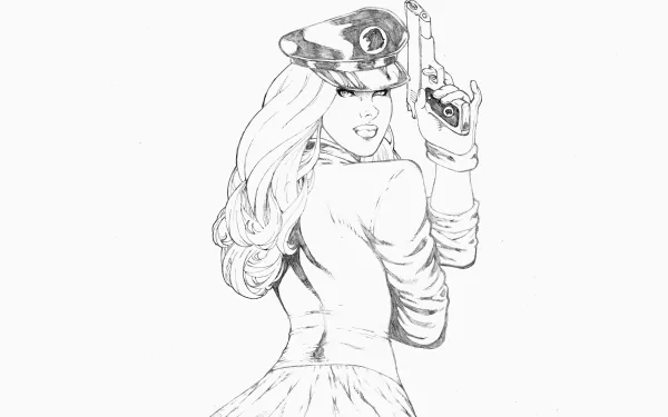 Comic Lady Blackhawk HD Desktop Wallpaper | Background Image