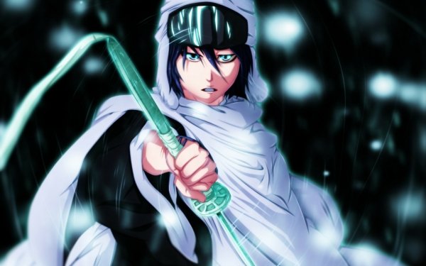 Anime Bleach Rukia Kuchiki Shinigami Katana Weapon Black Hair Black Eyes HD Wallpaper | Background Image
