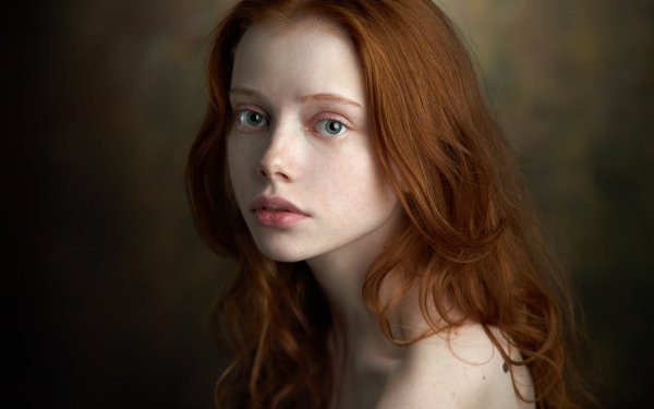 Women Model Long Hair Face Redhead HD Wallpaper | Background Image