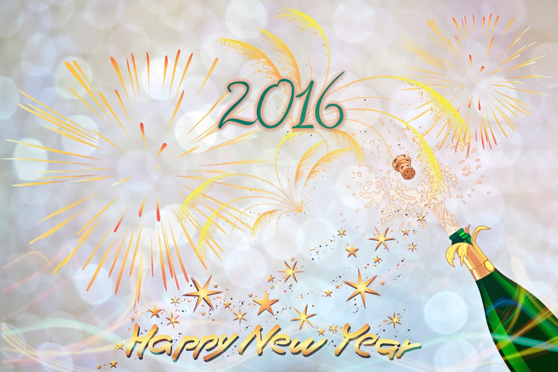 Download Champagne New Year Holiday New Year 2016 HD Wallpaper by Anja Osenberg