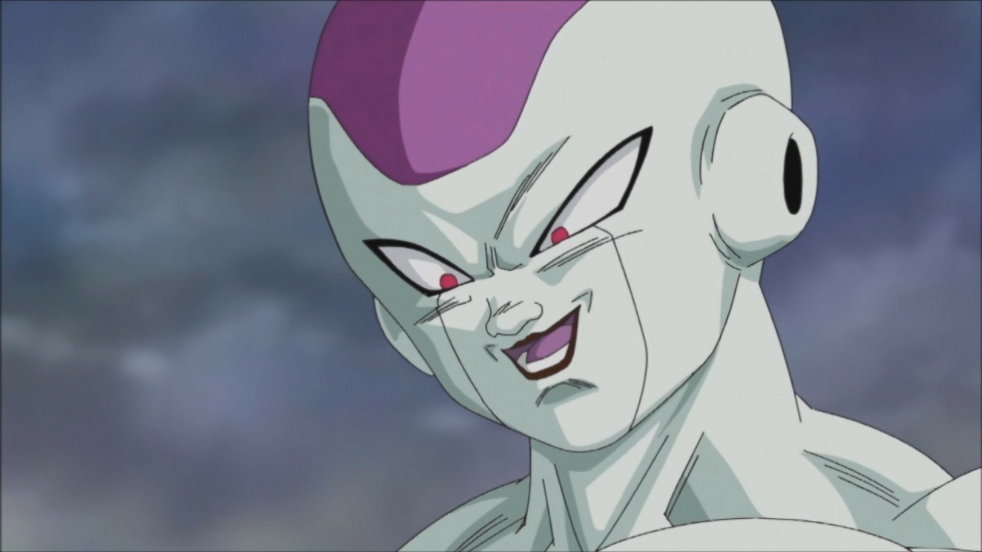 HD PC desktop wallpaper featuring a close-up of Frieza from the video game Dragon Ball Z: Super Goku Den - Kakusei-Hen.