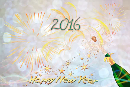  Happy New Year 2016 by Anja Osenberg