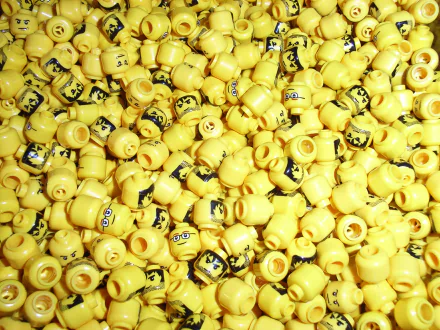  Yellow Lego Heads by diogenes_3