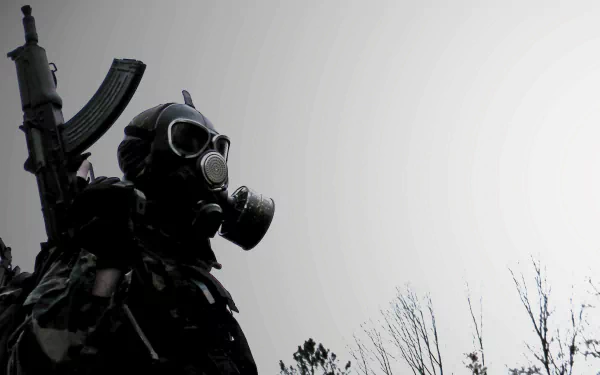 dark gas mask HD Desktop Wallpaper | Background Image
