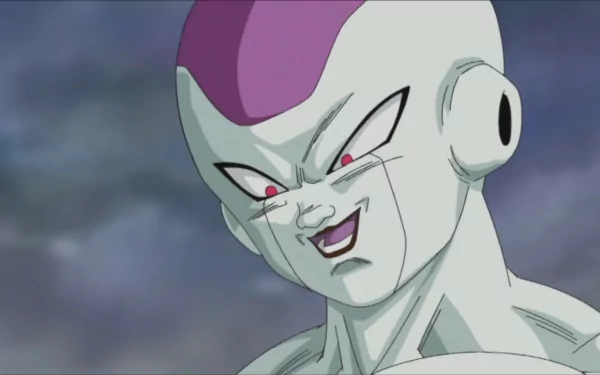 HD PC desktop wallpaper featuring a close-up of Frieza from the video game Dragon Ball Z: Super Goku Den - Kakusei-Hen.