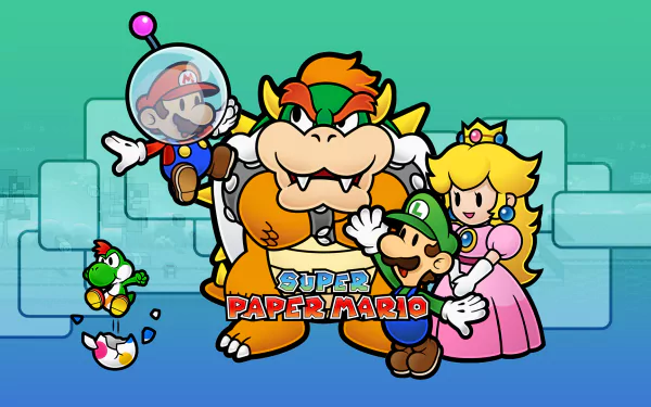 video game super paper mario HD Desktop Wallpaper | Background Image