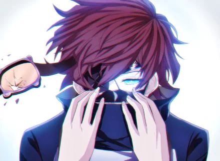 HD wallpaper featuring Leonardo Watch from the anime Blood Blockade Battlefront, showcasing a striking and intense scene with dynamic colors and action elements.