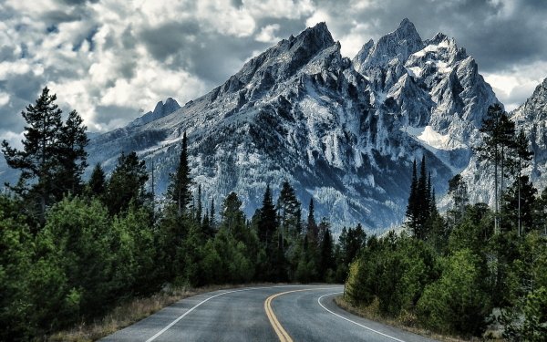 Photography Mountain Mountains Road Tree HD Wallpaper | Background Image