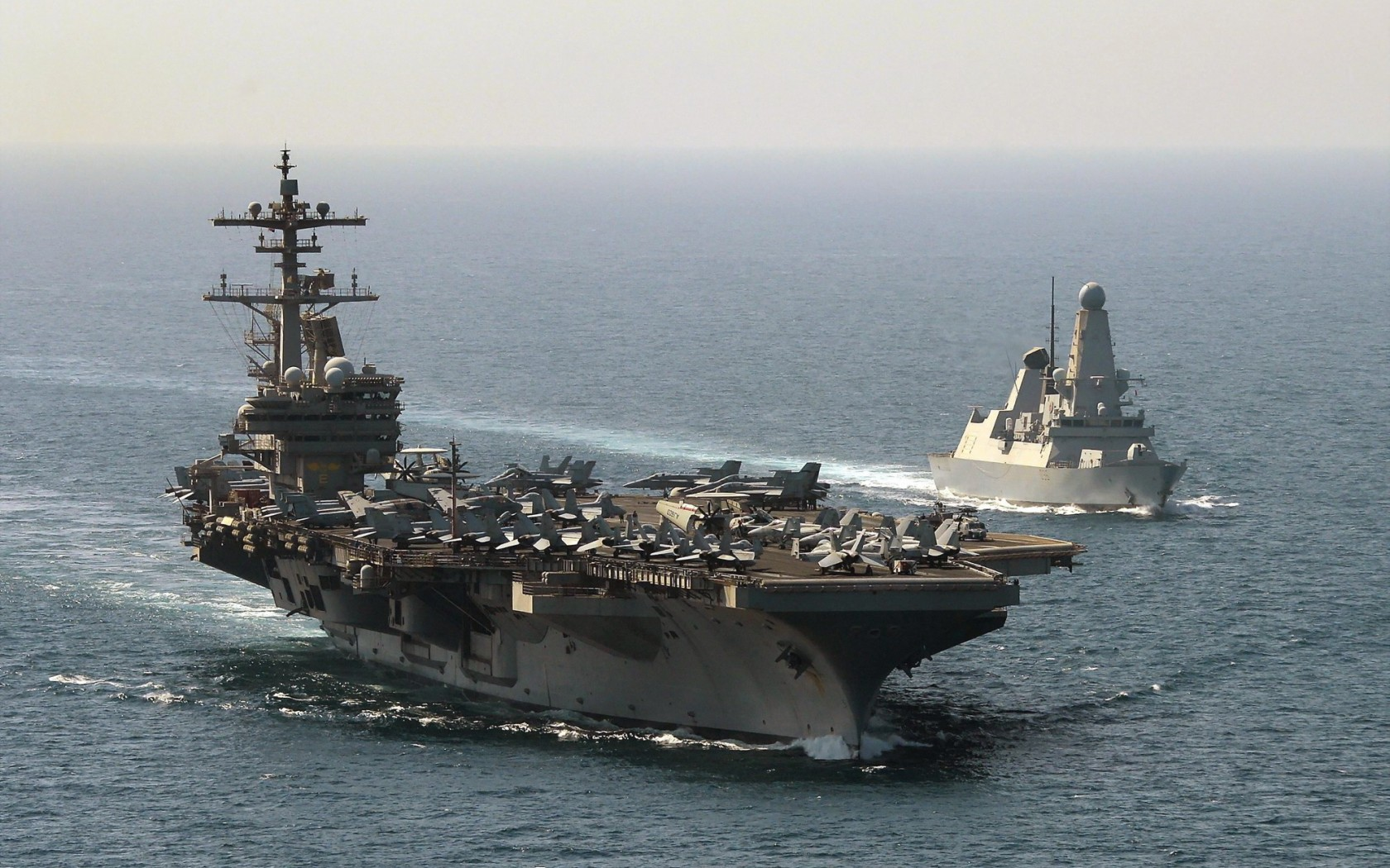 Military USS George H.W. Bush (CVN-77) HD Wallpaper | Background Image
