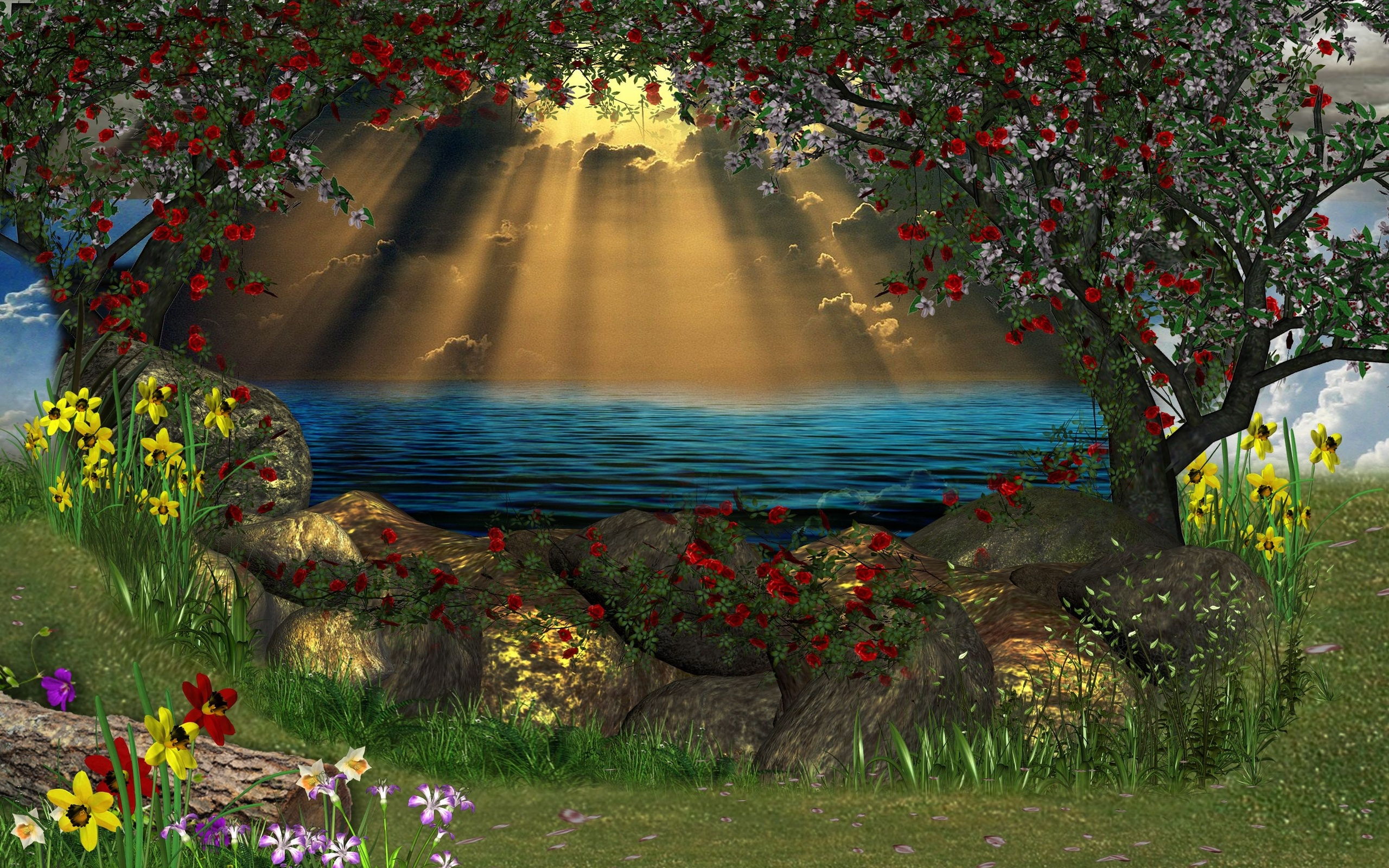 Fantasy Lake HD Wallpaper | Background Image