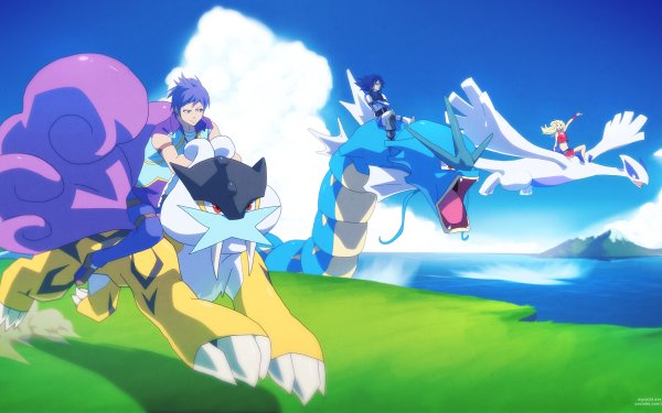 Anime Pokémon Lugia Raikou Gyarados HD Wallpaper | Background Image