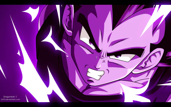 HD wallpaper featuring Vegeta from Dragon Ball Z, showcasing intense energy and vibrant colors in an action-packed pose, embodying the essence of this iconic anime character.