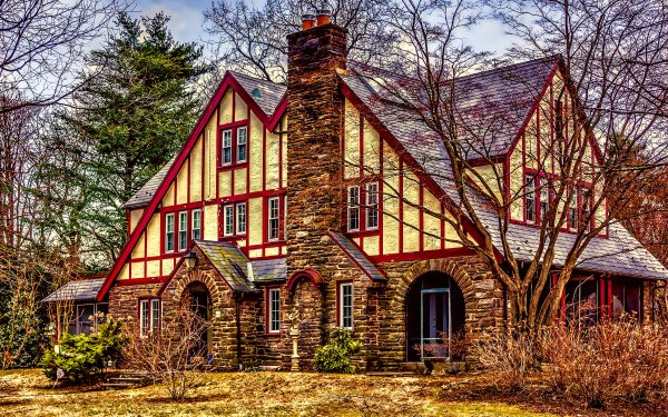 Man Made House HDR Building HD Wallpaper | Background Image